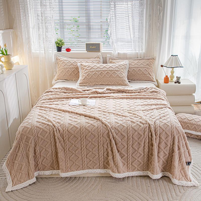 Throw Blanket for Couch Sofa: Soft Fleece Plush Sherpa - Fuzzy Fluffy Warm Lightweight