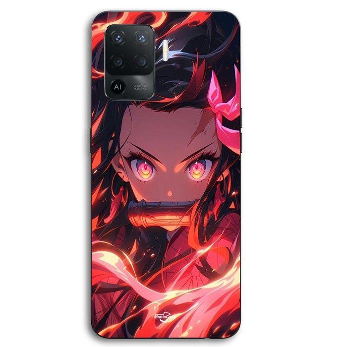 Coque Pour Oppo A94 Demon Slayer Nezuko Kamado Manga anime Maniacase