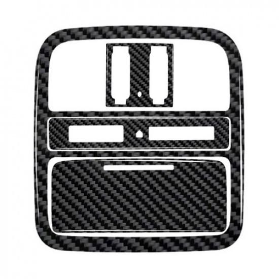 4Pcs Carbon Fiber Interior Overhead Control Cover Trim For Honda Pilot 2012-2015