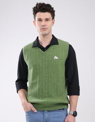 Men's V Neck Sleeveless Sweater