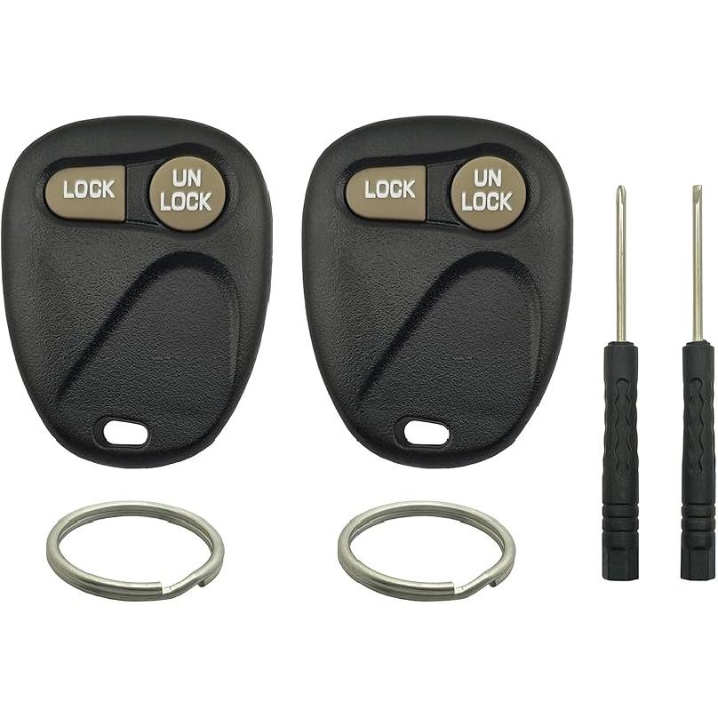 Key Fob Shell Case Replacement Fits for Chevy Silverado Avalanche Equinox Express Traverse GMC Yukon Sierra 1500 2500 3500 HD Acadia 2007 2008 2009