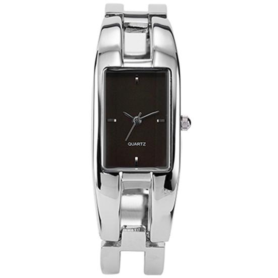 Women's Square Dial Changing Color Bracelet Bangle Quartz Fashion Wrist Watch