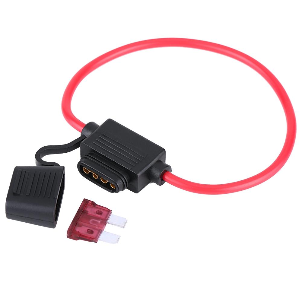 12V 40A Standard Blade Line   Holder, 10Pcs, Waterproof and Moisture-proof, sy Installation for Car Bike