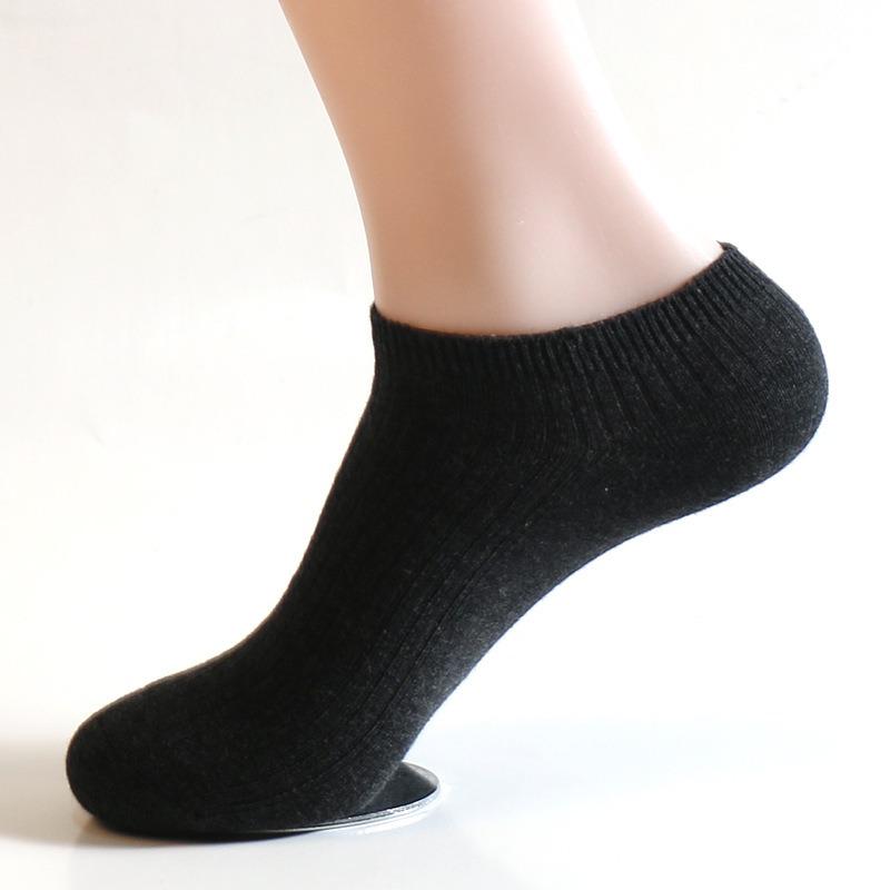 Casual Men's Boat Socks, Jacquard Combed Cotton Socks, Breathable, Sweat-absorbent, Anti-friction Adult Socks for Men