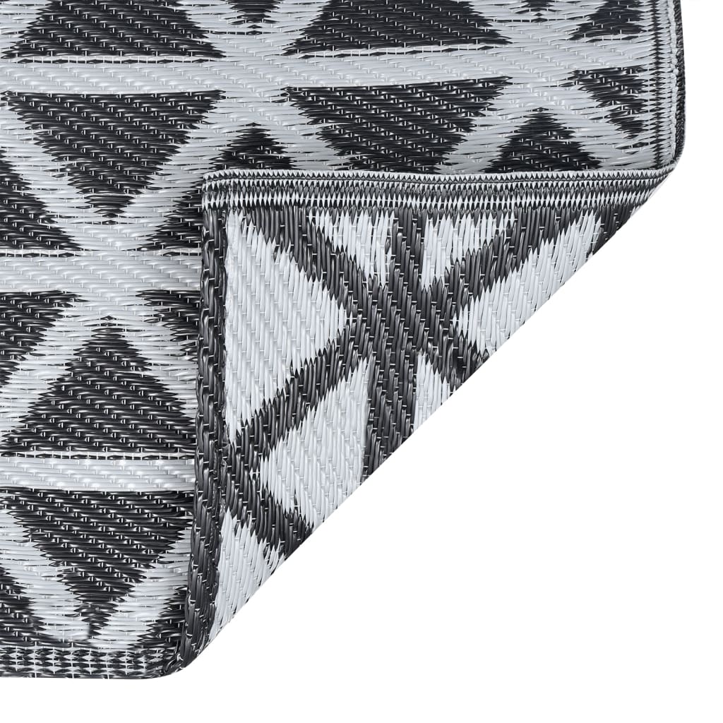 Outdoor Rug ARAKIL Black 160x230 cm PP