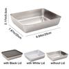 Rectangular Fresh-Keeping Packaging Box Stainless Steel Kitchen Organizer  for Home