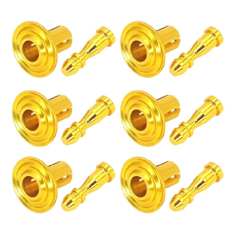 Aluminum Decorative Rivet Screws 6 Pack For Motorcycle Frame Cover Anodized Easy Installation