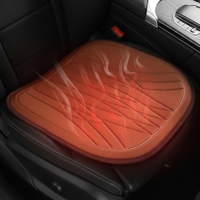 Adjustable Winter Car Seat Cushion Heater Intelligent Temperature Adjustment Easy Installation Synthetic Fiber Design