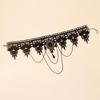Chain Lace Choker Necklace Vintage Tassel Chain Necklace Punk Crystal Collar