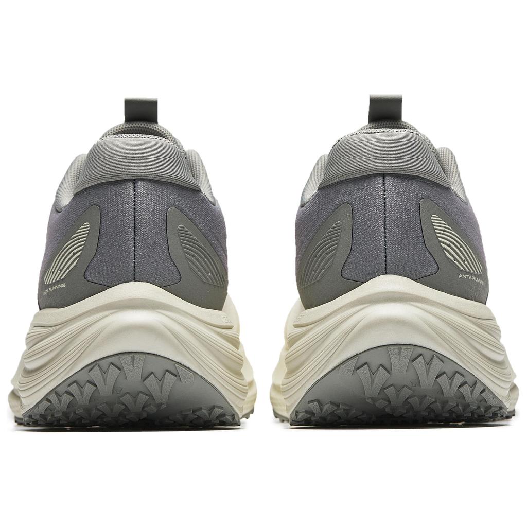 New Anta Cushioning Anti-Slip Wear-Resistant Breathable Height Increasing Low-Top Casual Running Shoes Men's Greige 912515510-9