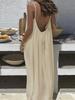 New Women's Strappy Cardigan Loose Backless Home Wear Dress