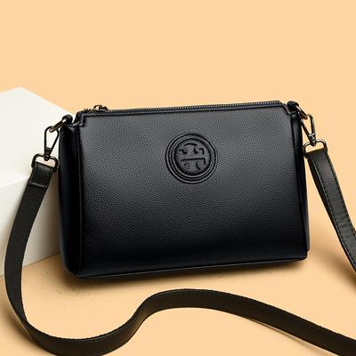 Versatile PU Crossbody Bags for Women Stylish High Quality Brand Design Zipper Solid Color Pattern Casual Daily Use Shoulder Bag