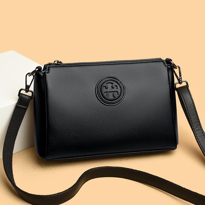 Versatile PU Crossbody Bags for Women Stylish High Quality Brand Design Zipper Solid Color Pattern Casual Daily Use Shoulder Bag