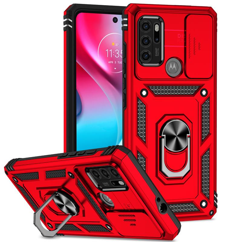 Coque Pour Motorola G60S Coque Coulissante pour Appareil Photo Antichoc Armure Pour Moto G60S G60 S MotoG60S Anneau Support Magnétique Housse de Protection