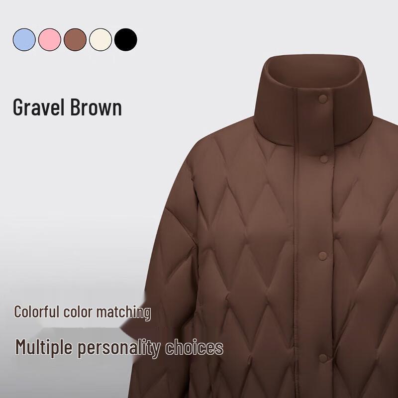 BOSIDENG Stand Collar Diamond Quilted Lightweight Down Jacket