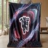Manchester United Theme Blanket Soft Flannel Blanket Plush Throw Blanket Cozy Sofa Bed Blanket for Home Decor