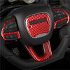Carbon Fiber Trim Decorative Strip Passenger Side Glove Box Self Adhesive Car Interior Accessories For Dodge Charger 2015-2023