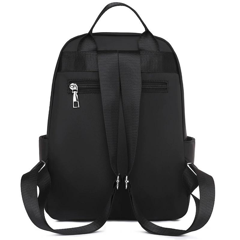 Damen-Rucksack in Unifarbe, Minimalistisches Design Reißverschluss Tagesrucksack, Lässige Leichte Umhängetasche für Tägliches Reisen Schulweg