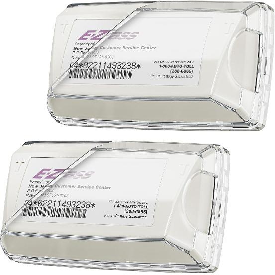 

EZ Pass Holder for Windshield, Toll Pass Transponder Holder with Suction Cups for EZ Pass Mini/iPass 2 Pack