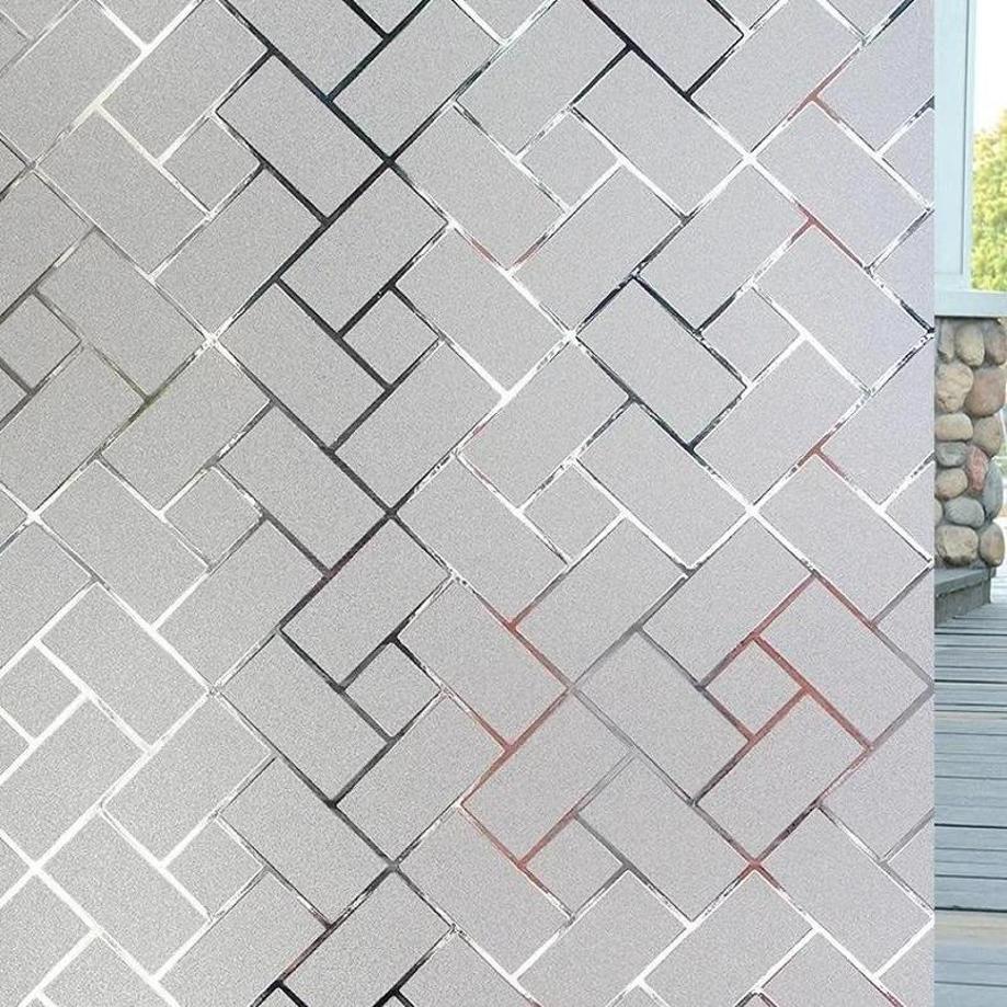 1 Pcs 45*100cm Glass Sticker Anti Peeping Bathroom Imitation Louver Thick Shading Film Electrostatic Sticker Window Sticker