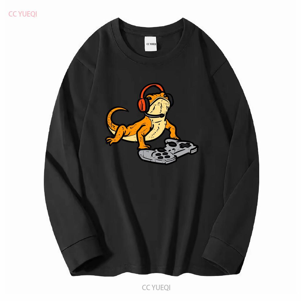 New Bearded Dragon Video Gaming Funny Gamer Animal SHIRT MADE IN USA Size S 3XL vintage Washed designer clothes Versatile Soft
