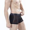 Pánské spodní prádlo ledově hedvábné prodyšné duté ultratenké sexy pánské boxerky