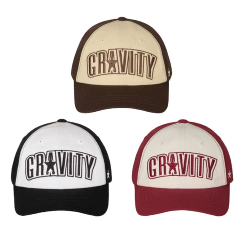 

YOURGRAVITY Star Gravity Logo Ball Cap 4color Wine & Ivory