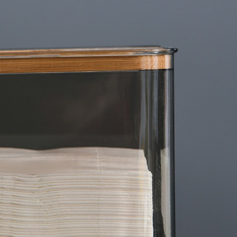 Square Tissue Holder Paper Box Living Table Tissue Box Creative Clear Tissue Box