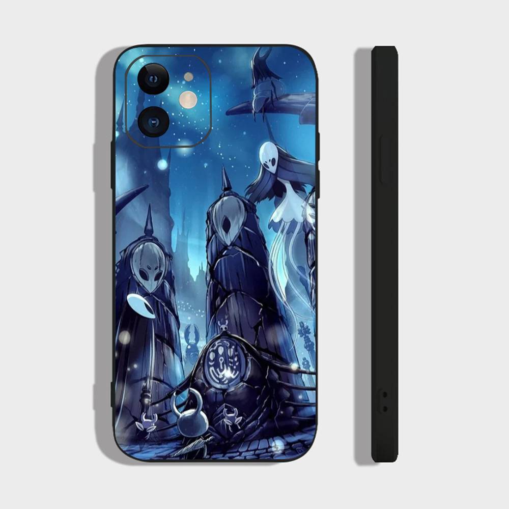 Die H-Hollow K-Knight Abenteuer-Spiel Handyhülle Für IPhone 17 Air 16 15 14 13 Pro Max 11 12 Schwarze Silikonhülle