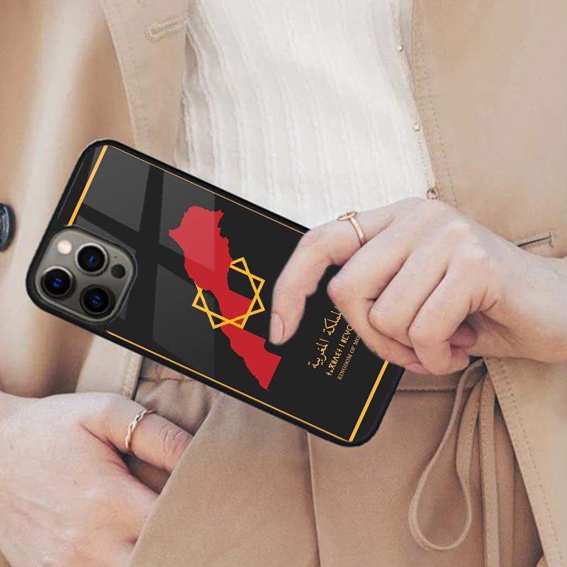 Morocco Map Flag Bumper Magnetic Phone Case For APPLE iPhone 17 Air 16 14 13 12 Pro Max 15 Plus Wireless Charge MagSafe Cover
