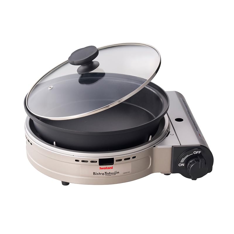 Iwatani Cassette Fu Bistro no Tatsujin Plus Silver Grill Pot Hot Plate CB-BST-PLS