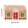 40X60CM PVC Christmas Door Mat Living Shower Non Slip Entrance Rugs Gingerbread House Door Mat Home 2026 Navidad Xmas Ornament