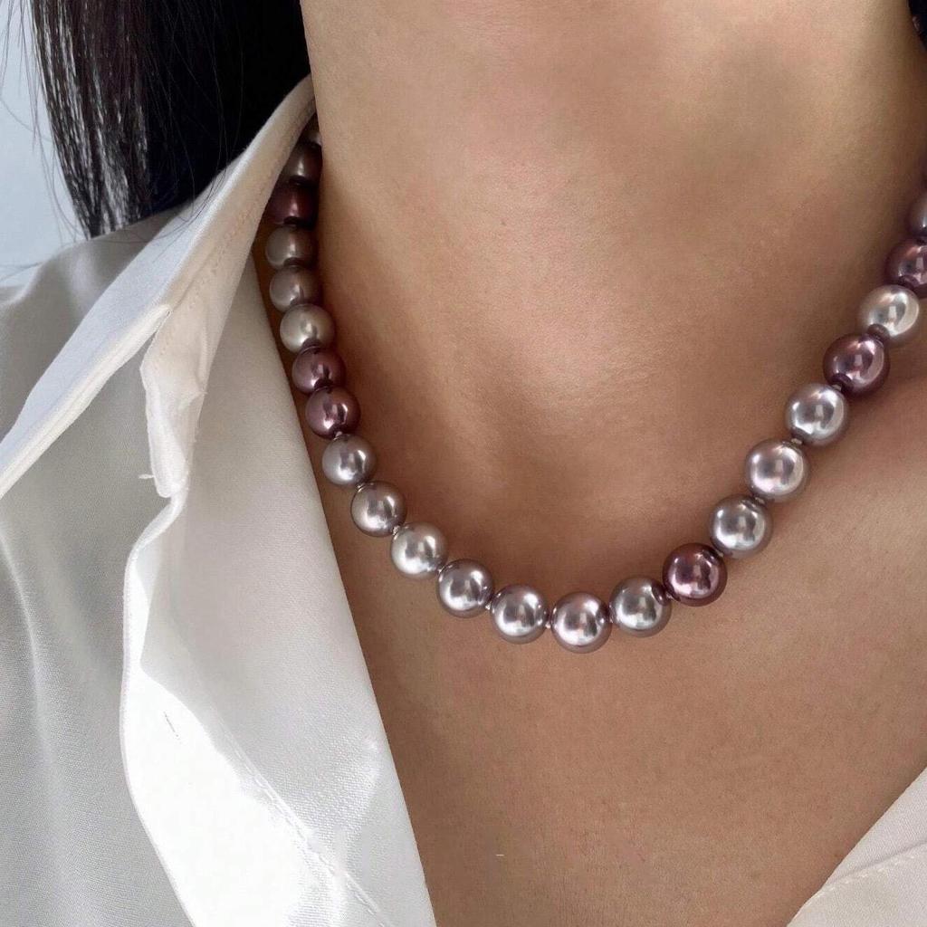 2025 Versatile Purple Pearl Necklace for Women – Perfect for Daily Wear & Valentine's Gift