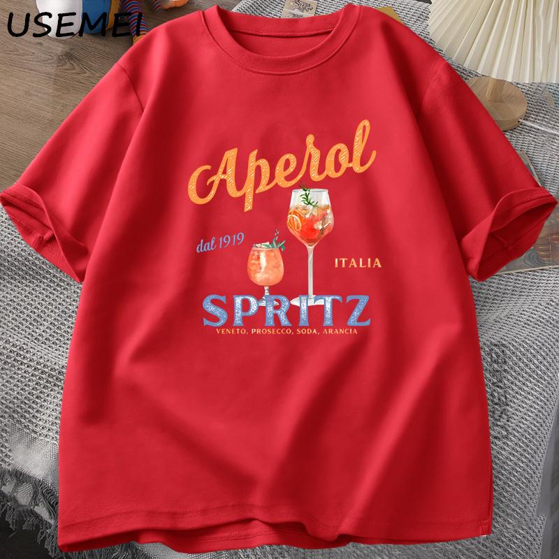 Aperol Spritz Tshirt Aperol Graphic Italian Style T Shirt Italy Summer Graphic Tee Breathable Casual Comfortable Printed Top XL