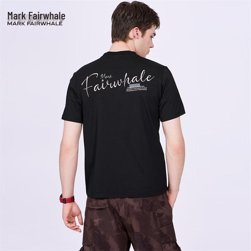 Mark Fairwhale Men s Back Embroidered Round Neck Short Sleeve T-shirt M