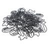 30PCS Plastic Coated Wire Paperclip Bookmark Clip File Business Card Holder Office Supplies