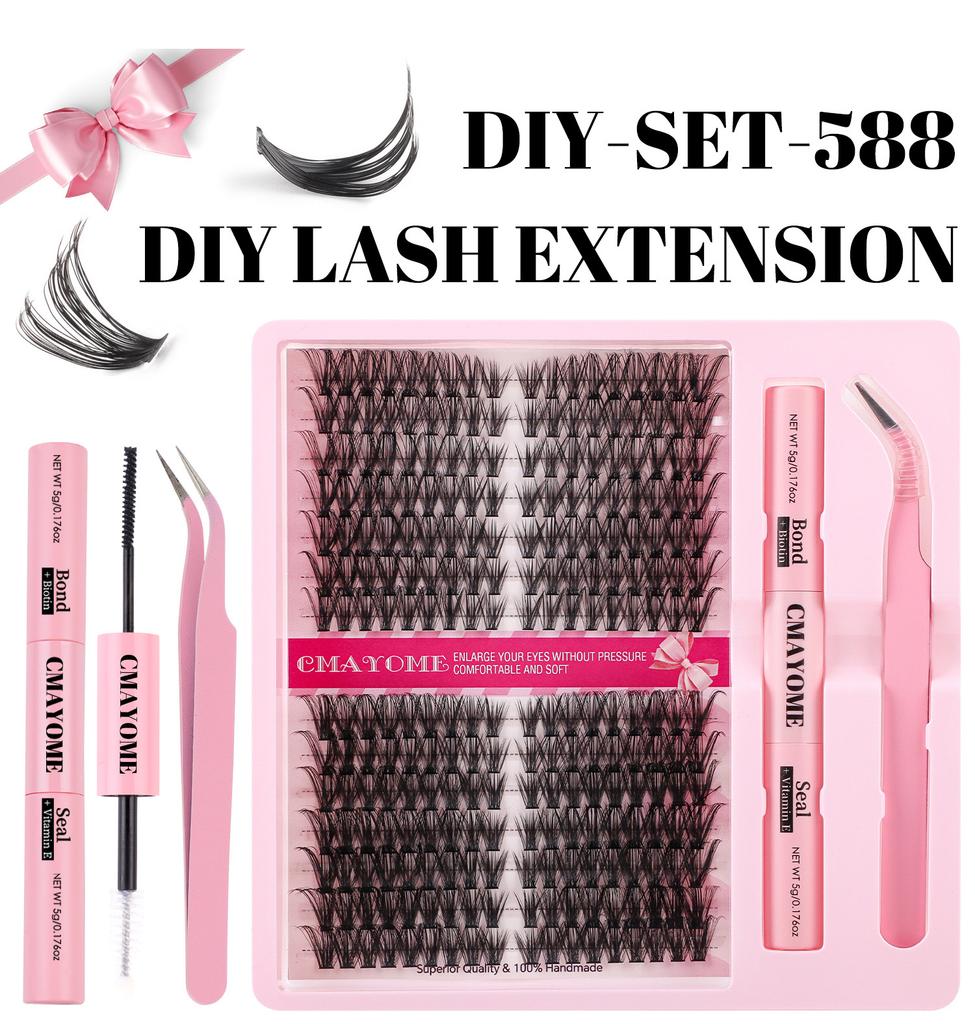 Natural Dense Gradual Change Single Cluster False Eyelashes Daily Activities Diy Segmented D Curl Eyelashes