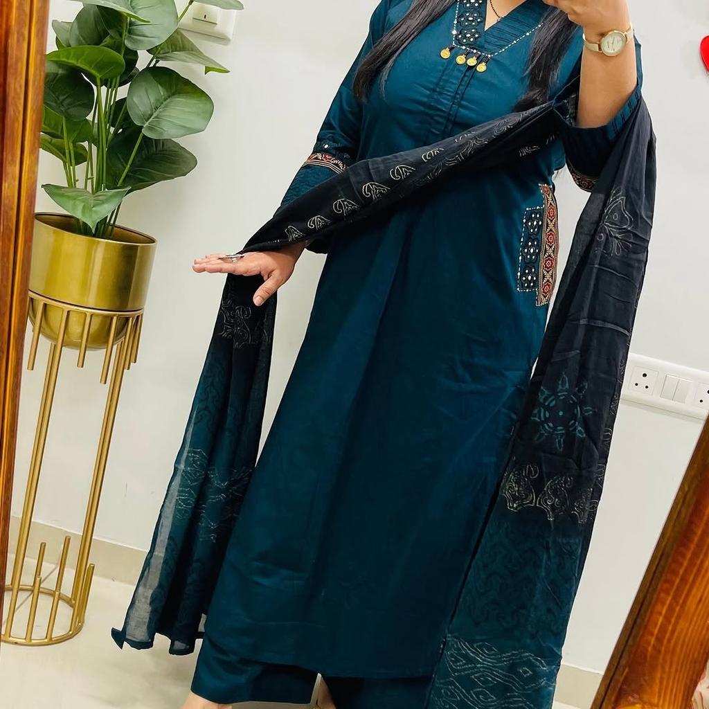 Designer Party Wear Salwar Kameez Indian Women Ethnic Kurta Pant Dupatta Set