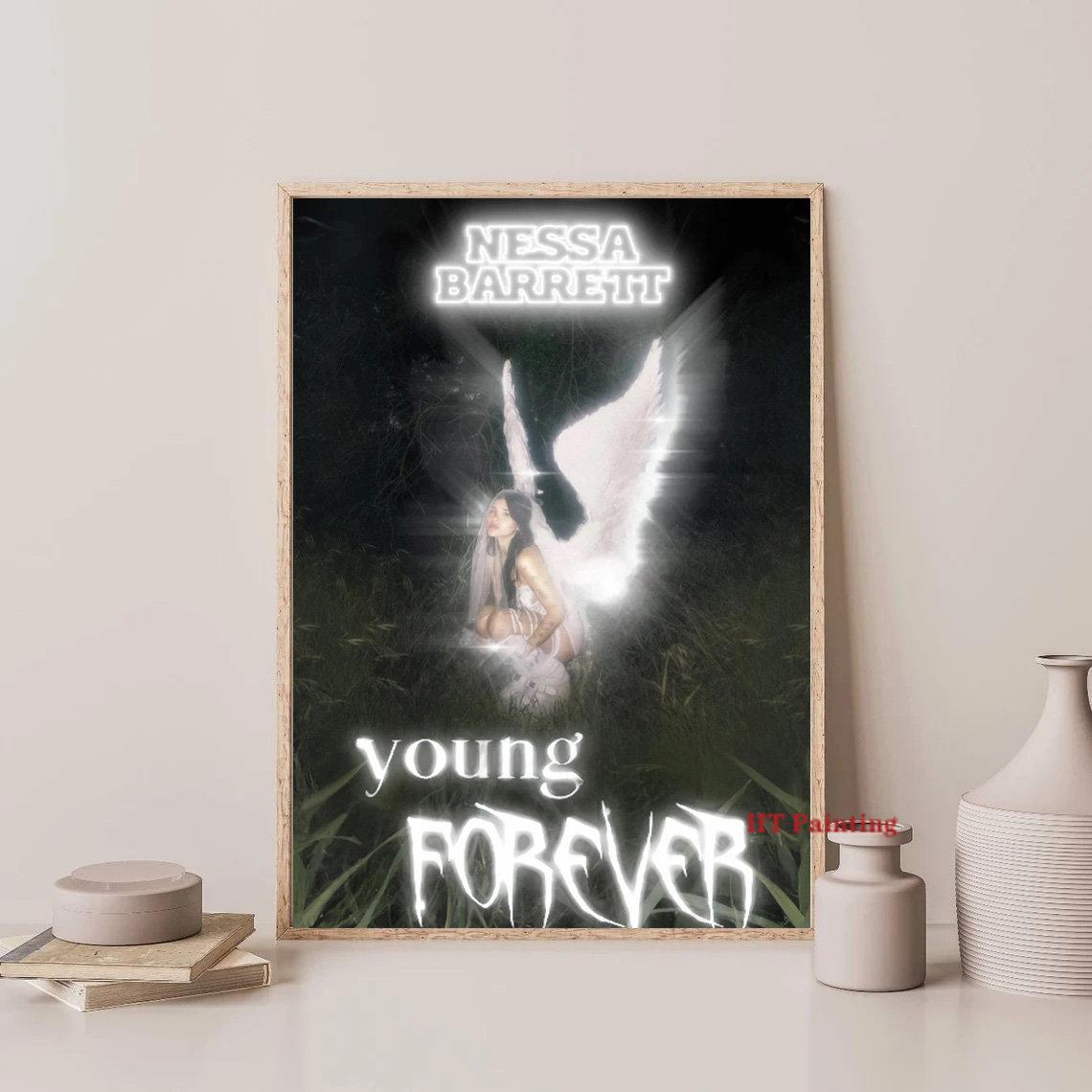 

Несса Барретт певица Young Forever Tour 2023 плакат холст картина Ретро музыка настенные художественные фотографии комната домашний декор фанаты подарок 21x30 No Frame