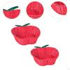 Apple Design Handcrafted Basket for Fruits and Cookies, Imitation Rattan