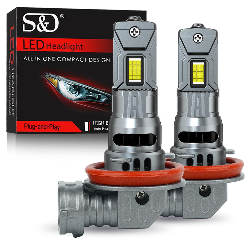 2 ks 30000LM H4 LED žárovky do světlometů H7 H11 H8 9005 HB3 9006 HB4 H27 880 881 Canbus Auto Světlo Turbo Led Auto 30Jádrová CSP Světlomet Plug&Play 6500K Bílá