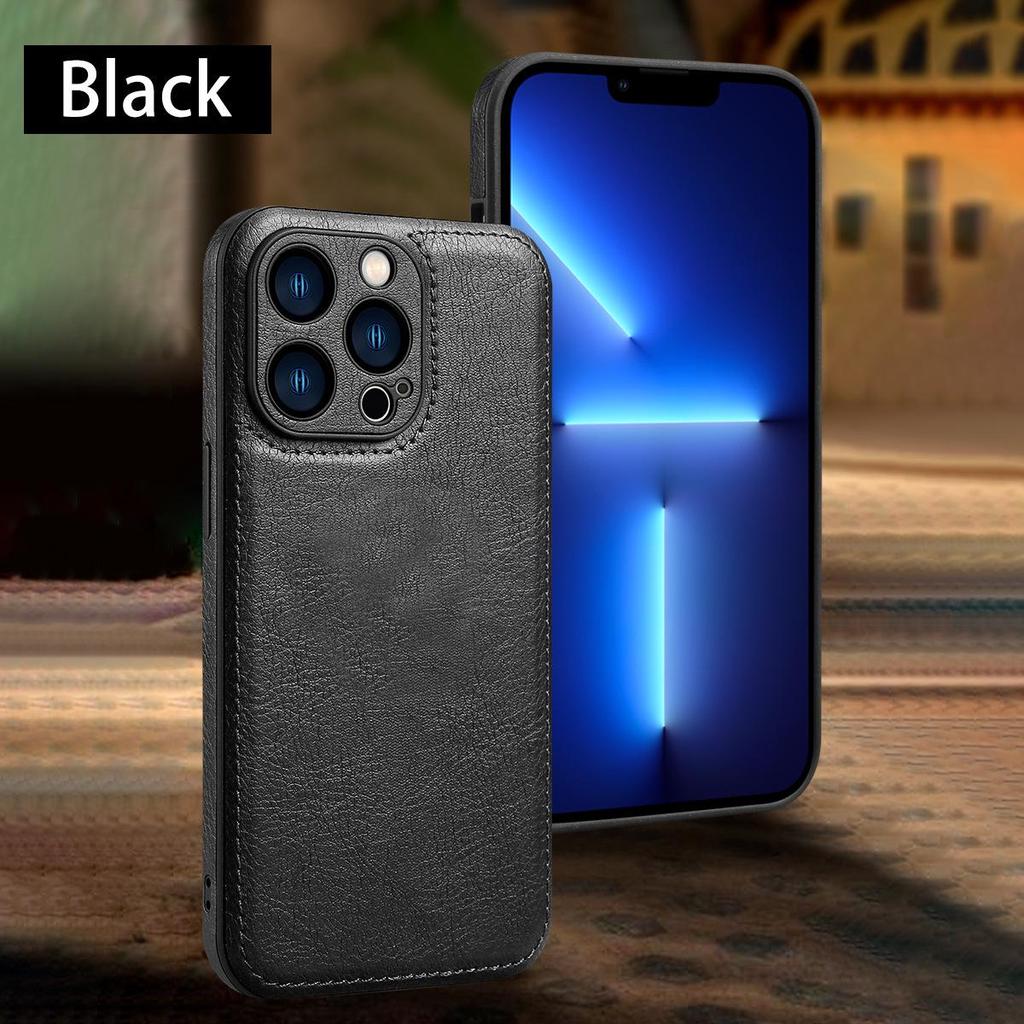 Leather Protective Case for iPhone 16 Pro Max / 15 Pro