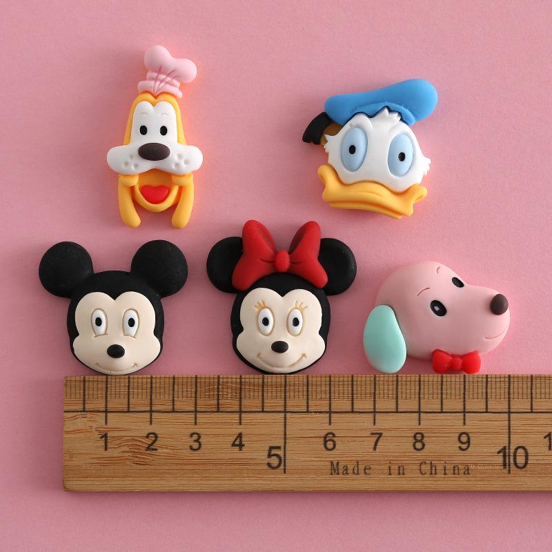 Mickey Series DIY Resin Accessories: Cream Glue, Phone Case, Hair Clips, Pendant, Fridge Magnet, Car Decor Stickers