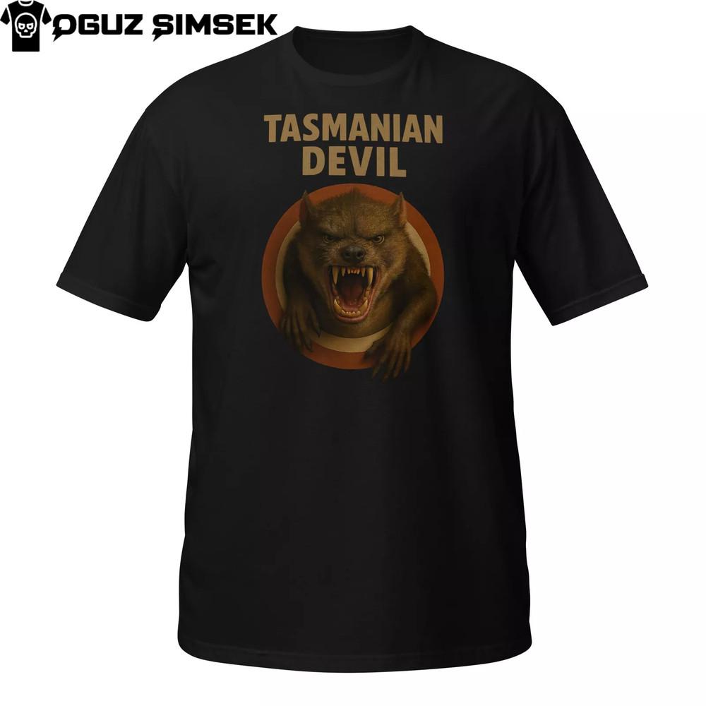 

Tasmanian Devil Realistic T-Shirt | Angry Animal Graphic Tee | Printed Design 2XL