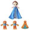 Entzückende Ms Rachel Plüschpuppe Weiches Spielzeug für Mädchen Lieblicher intelligenter kuscheliger Begleiter 30cm mit blauer Latzhose