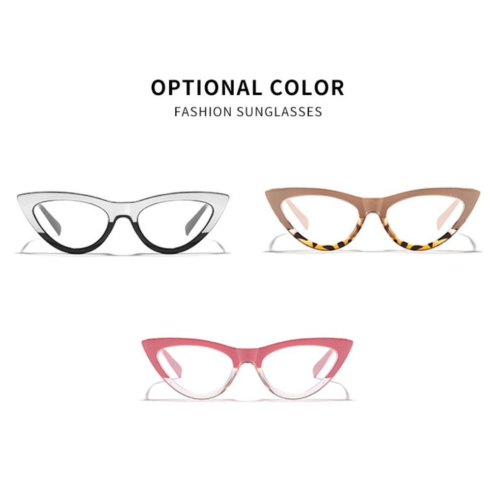 Transparent Computer Glasses Frame New Cat Eyes Eyewear Decorative Blocking Glasses  Women Men
