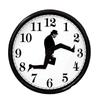 Wall Clock Walking Time Businessman Briefcase Wall Round Clock Silent Clock Home Office Decoration