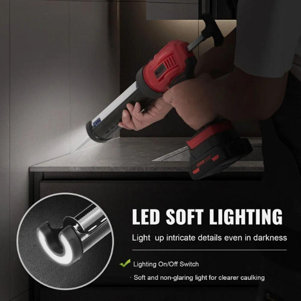 LED Light Design Electric Caulking Tool Multifunctional Seal Sealant Tool  Countertop