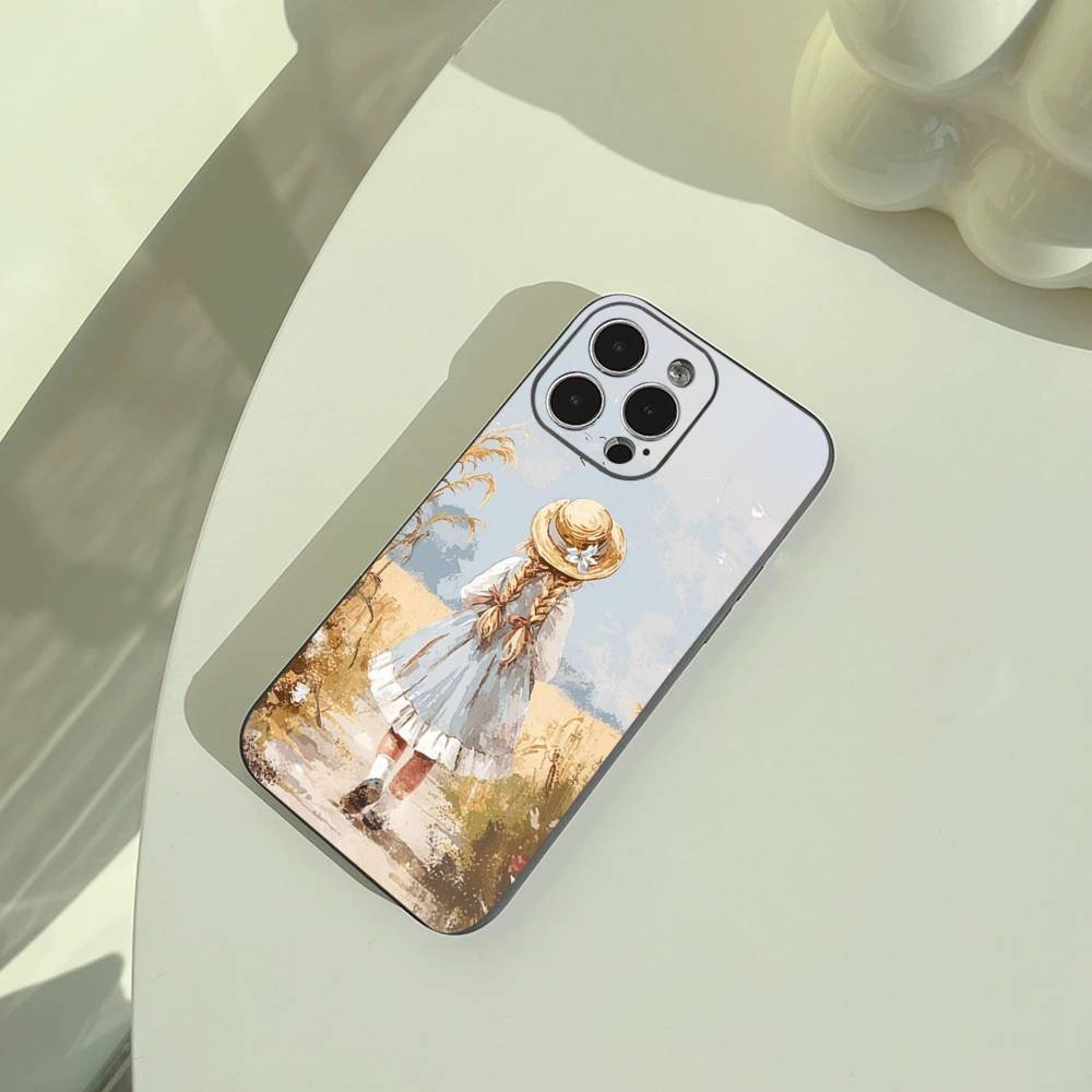 Sarah K-Kay Girl Colorful Phone Case For iPhone 17,16,15,14,13,12,11 Pro Max,16Plus,XS Soft Black Cover