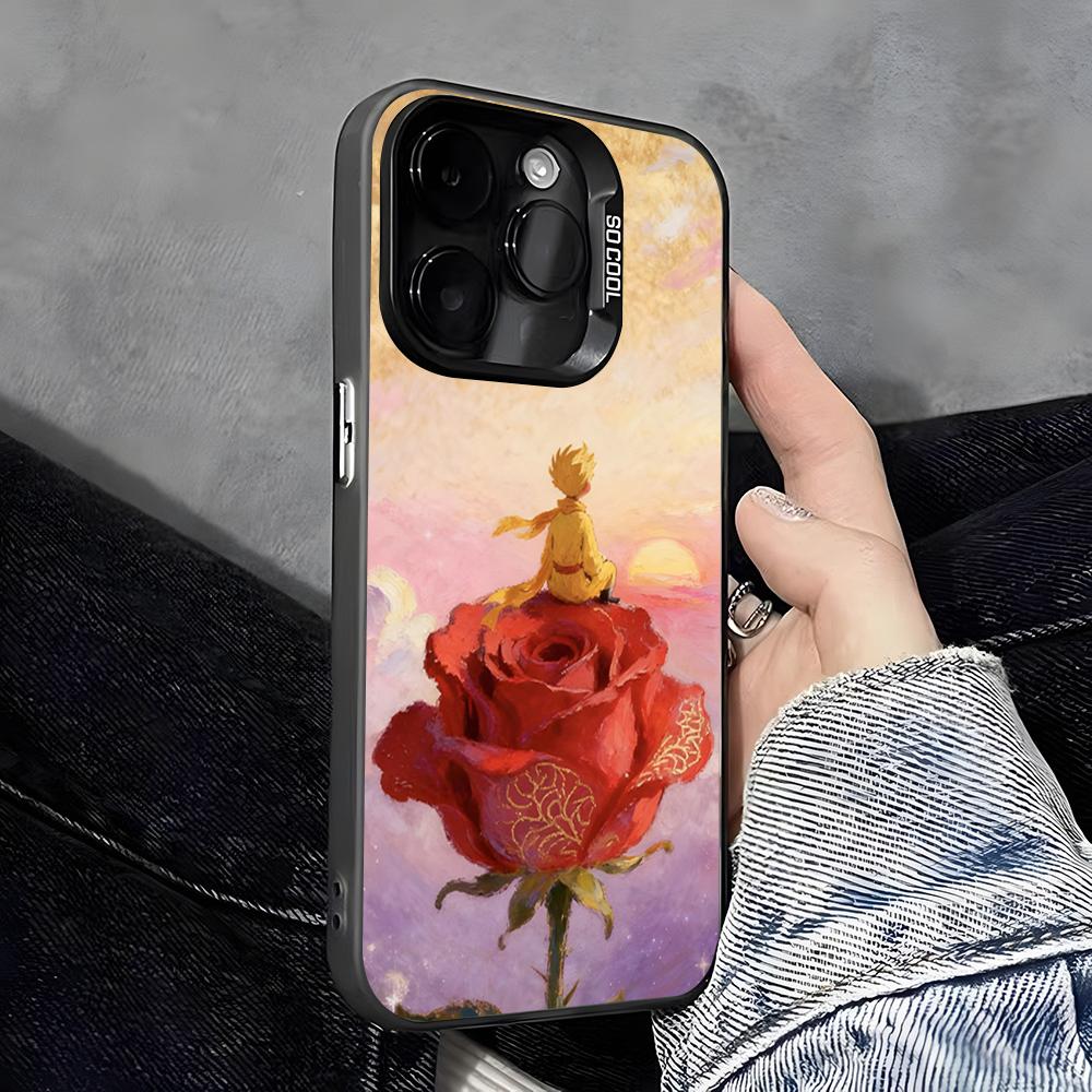 The Little P-Prince Phone Case For IPhone 17 Pro Max 16 Pro Max 15 14 13 11 12 Mini Xs X Xr 7 8 Plus Se Color Silver Cover